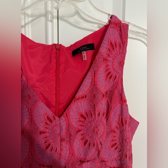 Trina Turk Hot Pink Lace dress, size 4. Perfect for valentines and spring! - Picture 2 of 5